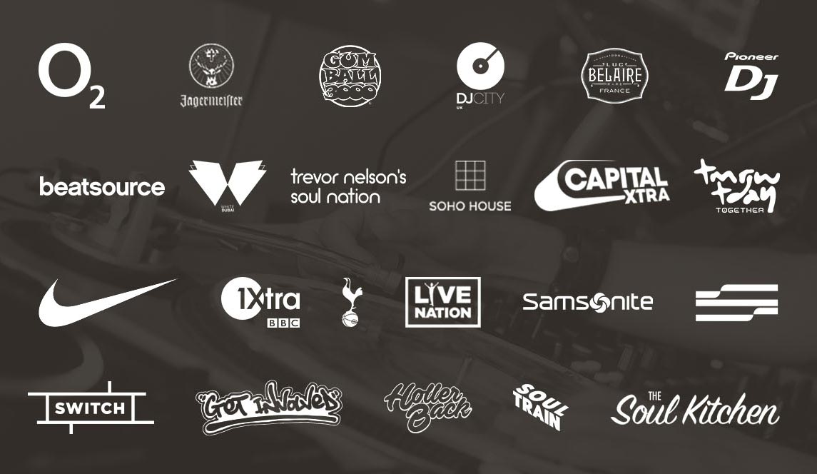 Brands and partners including O2, Nike, BBC 1Xtra, Capital Xtra, Live Nation and more